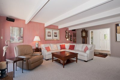 Living room looking toward the main entry