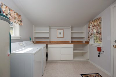 Utility room and back entry