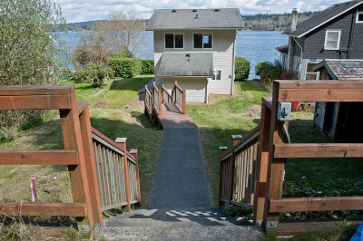 To the house from the parking area
