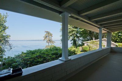 Porch off the living room.