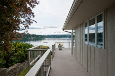 Deck outside of the kitchen