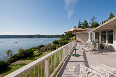 Deck from outside the kitchen