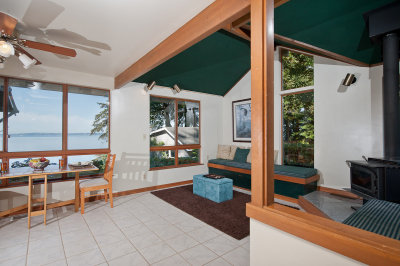 Family room. Kitchen is to the left