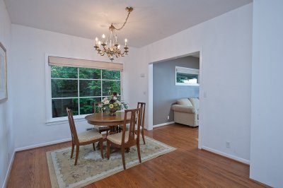 Dining room and living room thru the door