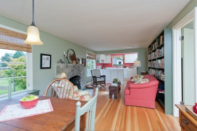 From the dining area. Living area then kitchen