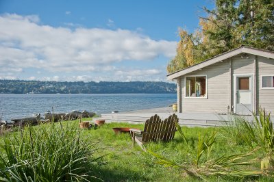 Beach cabin on the West side of Vashon Island