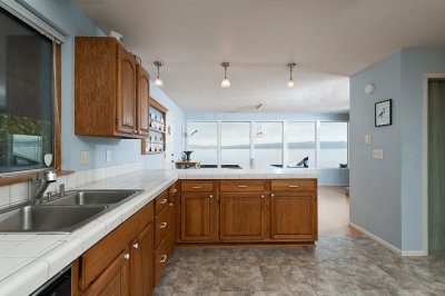 Kitchen and view