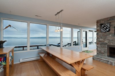 Dining area and view of Puget Sound