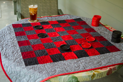 Joe's Checkerboard quilt, August 2012