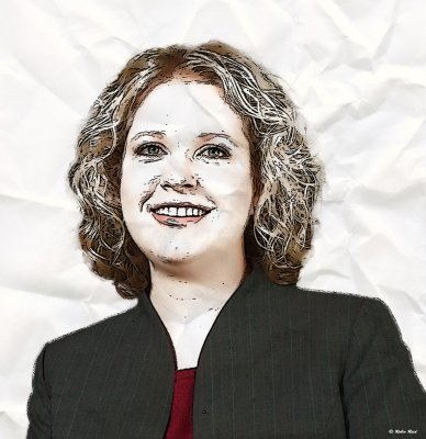 Kathy as a drawing