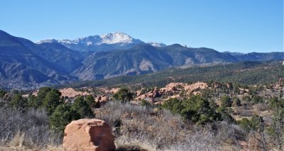 Pikes Peak from the Garden of the Gods