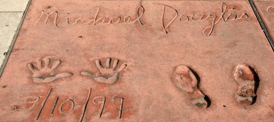 Hand and Foot Prints of Michael Douglas