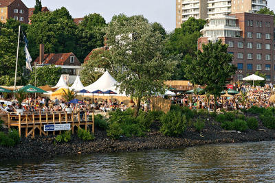 Beach Clubs on the Elbe river