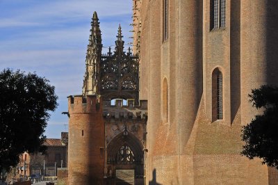 Albi Cathedral, formally the Cathedral of Saint Cecilia (French: Cathdrale Sainte-Ccile d'Albi), is the most important religious building in Albi, southern France, and the seat of the Archbishop of Albi (in full, Albi-Castres-Lavaur). First built as a fortress begun in 1287 and under construction for 200 years, it is claimed to be the largest brick building in the world.[1]

In 2010 the cathedral was designated a UNESCO World Heritage Site.