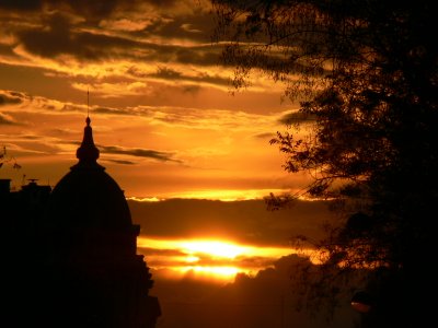 Sunset from Les Grands Boulevards