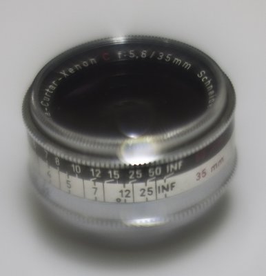 65mm f/0.75 X-Ray lens (five inches across!)