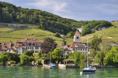 Along lake Biel