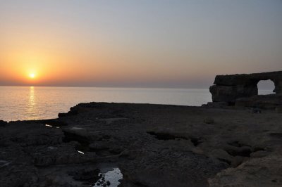 Dwejra Bay, sunset