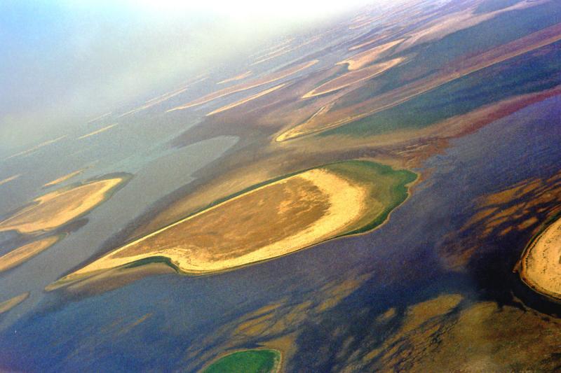 1974 - Lake Chad from the air