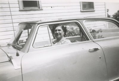 It's July, 1953 and there's Grandma in Uncle Tony's 1950 Nash Convertible Landau