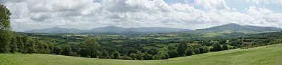 Blackstairs Mountains and Brandon Hill Panorama