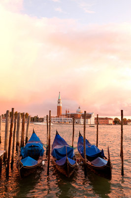 Gondolas at Dusk