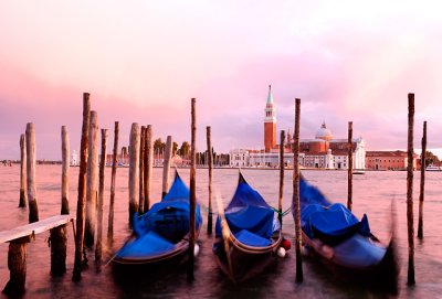 Gondolas at Dusk