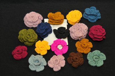 Single and Triple Flower Pins - $4.00 and $5.00