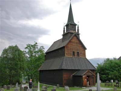 Eglise proche du Fjord Sognefjord