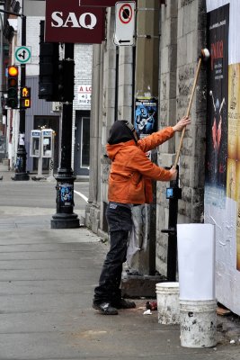 Le colleur d'affiches