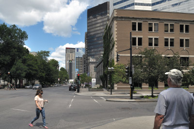 Intersection Sherbrooke et McGill College