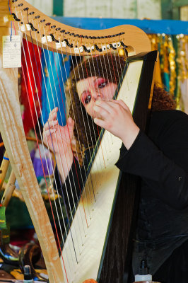 Playing the Harp