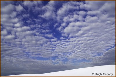  USA - New Mexico - White Sands National Monument - Cloud pattern