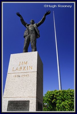 Ireland - Dublin - Jim Larkin and the Spire