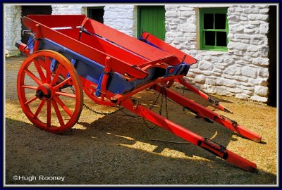 Ireland - Co.Tyrone - Ulster American Folk Park - A colourful cart