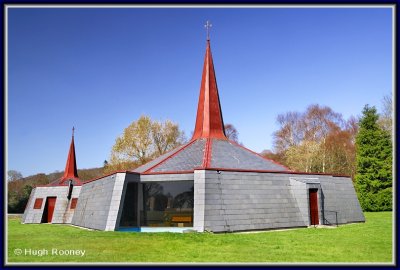 Ireland - Co.Kerry - Killarney - Modern church at Fossa 