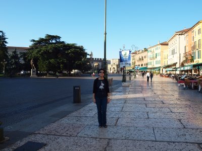 Piazza Bra in the morning