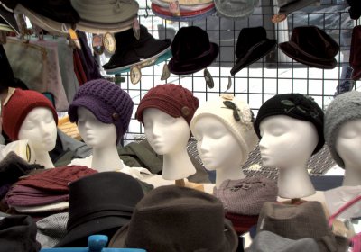 Hats in the Street Market