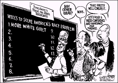 Ways to solve Americas race problem cartoon - horsey.gif