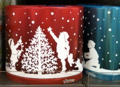 Festive Packaging of Kleenex