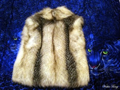 Fur on Silk Scarf