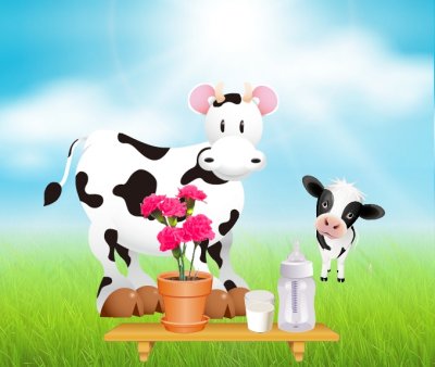 The hungry calf: Happy Mother's Day