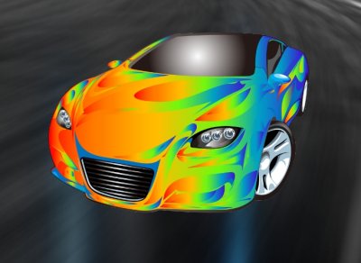 Rainbow Car