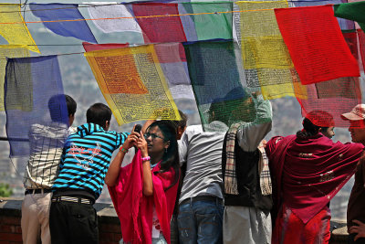 Tibetische Gebetsfahnen / Prayer flags in Kathmandu