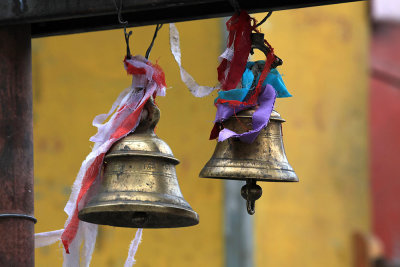 Bells with symbolic colored lace