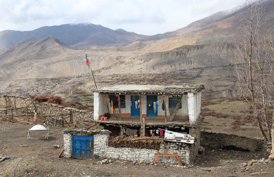 Family house on the way to Muktinath