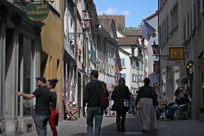 Zuerich in old town city