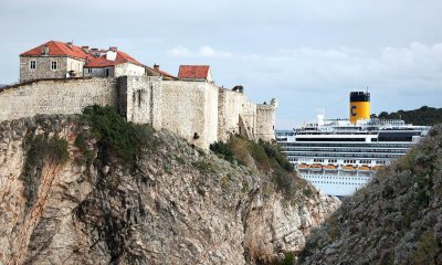 Giant between the rocks of Dubrovnik