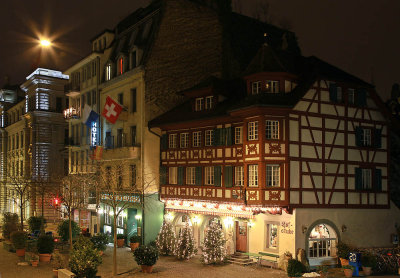 Xmas time in Lucerne close to the main church