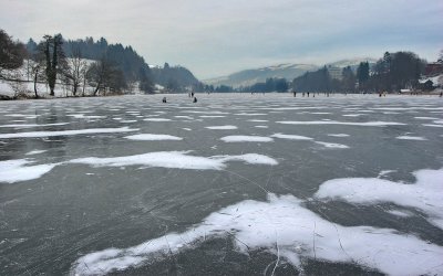 Rotsee is frozen